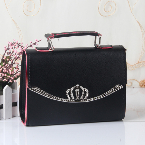 Απλή τσάντα με κορώνα σε διάφορα χρώματα