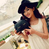 Τσάντα γλυκού μίνι κυρία με αυτιά σε διάφορα χρώματα