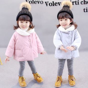 Παιδικό χειμωνιάτικο σακάκι για τα κορίτσια σε δύο χρώματα