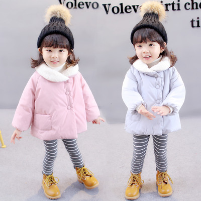 Детско зимно яке за момичета в два цвята