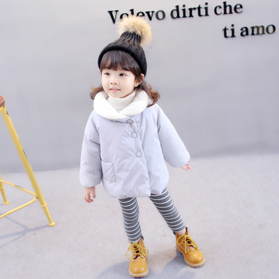 Παιδικό χειμωνιάτικο σακάκι για τα κορίτσια σε δύο χρώματα