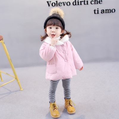 Παιδικό χειμωνιάτικο σακάκι για τα κορίτσια σε δύο χρώματα