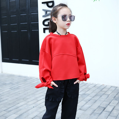 Κομψή παιδική μπλούζα για κορίτσια με πλάτη