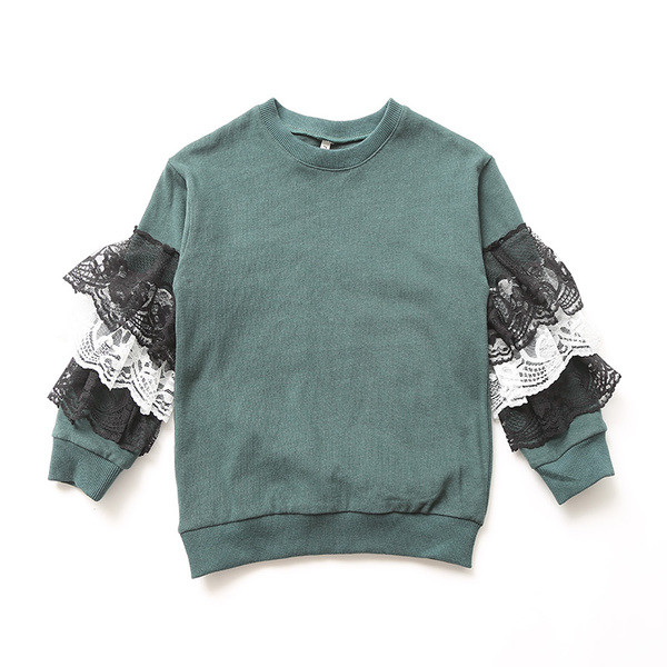 Παιδική μπλούζα για κυρίες με δαντέλα στα μανίκια