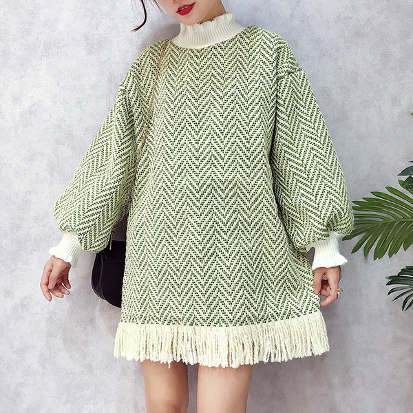 Φόρεμα ελεύθερης φόρμας φούτερ φθινοπώρου-χειμώνα με περιλαίμιο και κολάρο πόλο