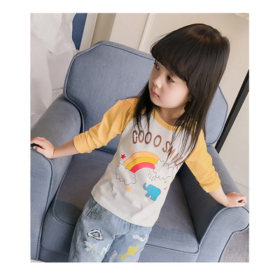 Παιδική μπλούζα με μακριά μανίκια για τα κορίτσια σε διαφορετικά χρώματα και διαφορετικά ψευδώνυμα