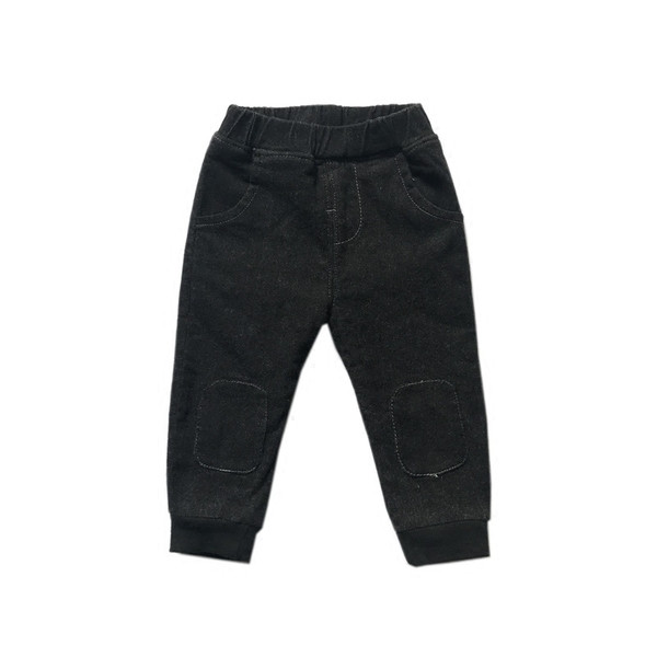 Αθλητικά κομψά τζιν για αγόρια σε μαύρο χρώμα