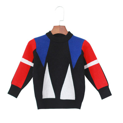 Κομψό πουλόβερ για αγόρια με κολάρο σε σχήμα O