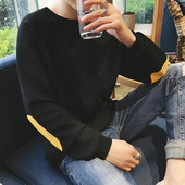 Καθημερινό πουλόβερ με κολάρο σε σχήμα Γ σε διάφορα χρώματα