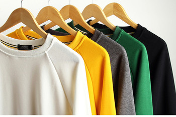 Καθημερινό πουλόβερ με κολάρο σε σχήμα Γ σε διάφορα χρώματα