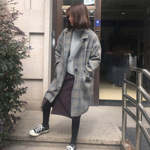 Μάλλινο μακρύ παλτό σε δύο χρώματα