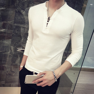 Стилна мъжка блуза с 3/4 ръкави в три цвята