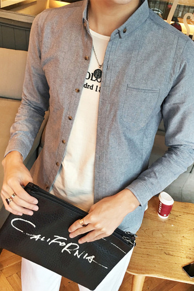 Стилна мъжка риза в три цвята