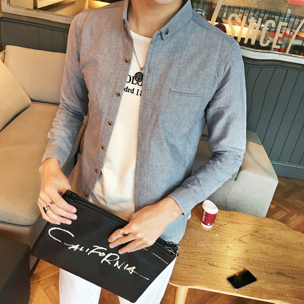 Стилна мъжка риза в три цвята