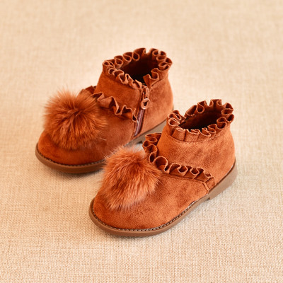 Κομψές παιδικές μπότες για κορίτσια με ρουφηξιά σε τέσσερα χρώματα