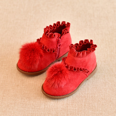 Κομψές παιδικές μπότες για κορίτσια με ρουφηξιά σε τέσσερα χρώματα