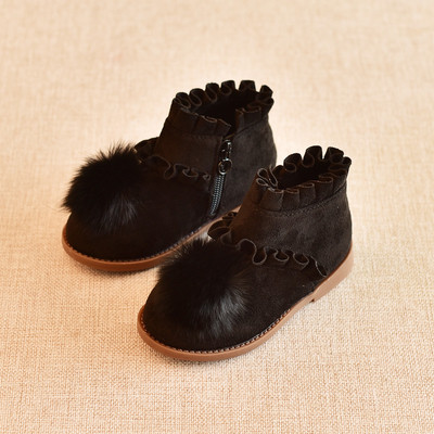 Κομψές παιδικές μπότες για κορίτσια με ρουφηξιά σε τέσσερα χρώματα