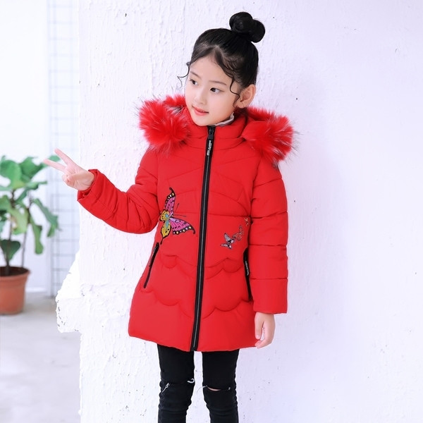 Παιδικό χειμωνιάτικο σακάκι για κασκόλ Slim και κουκούλα