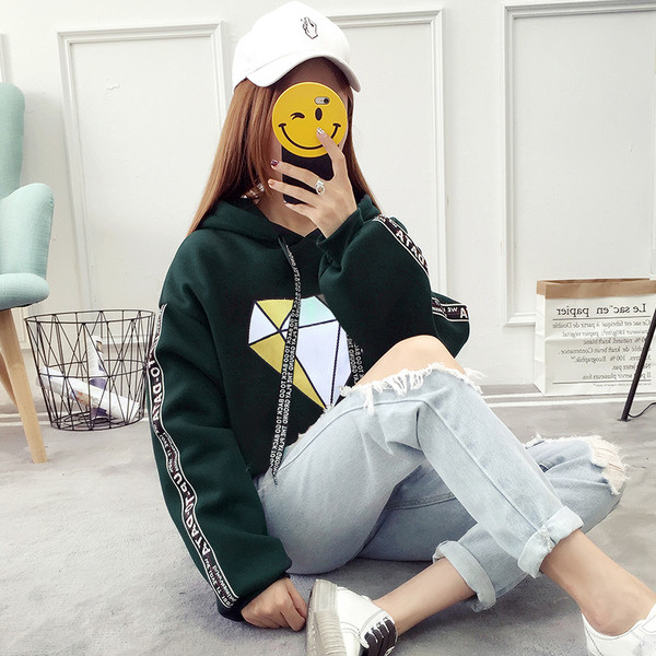 Γυναικείο casual μπλούζα με διαμάντια σε διάφορα χρώματα