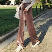 Καθημερινά παντελόνια παντελόνια σε καφέ και μαύρο χρώμα