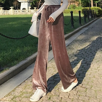 Καθημερινά παντελόνια παντελόνια σε καφέ και μαύρο χρώμα