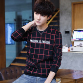 Φανελάκι φθινοπωρινής-χειμερινής μανίκι με ενδιαφέρουσα επιγραφή σε τρία χρώματα