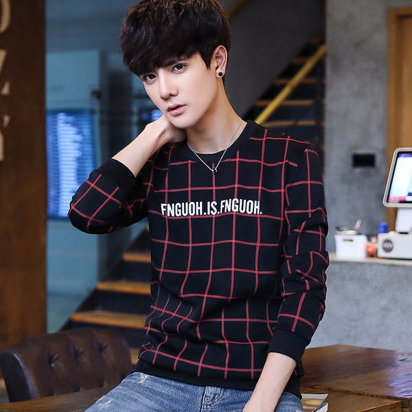 Φανελάκι φθινοπωρινής-χειμερινής μανίκι με ενδιαφέρουσα επιγραφή σε τρία χρώματα