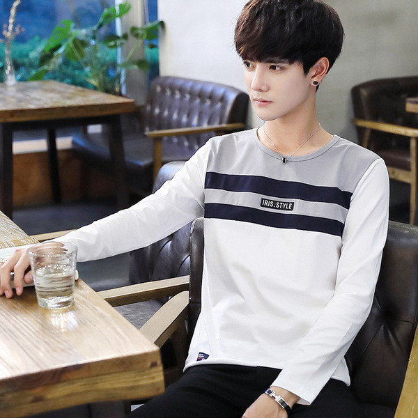 Есенно-зимна ежедневна мъжка блуза с О-образна яка в три цвята