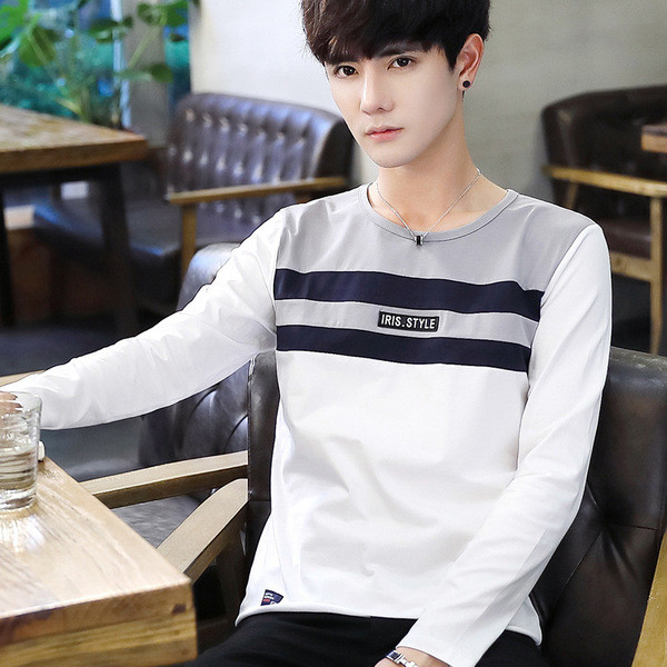 Есенно-зимна ежедневна мъжка блуза с О-образна яка в три цвята