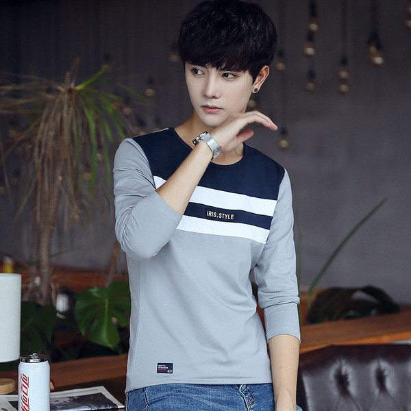 Есенно-зимна ежедневна мъжка блуза с О-образна яка в три цвята