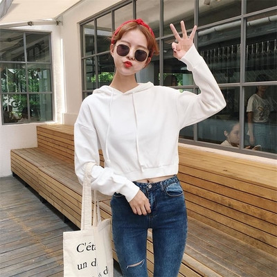 Σύντομη φανέλα κυρίες με κουκούλα freestyle