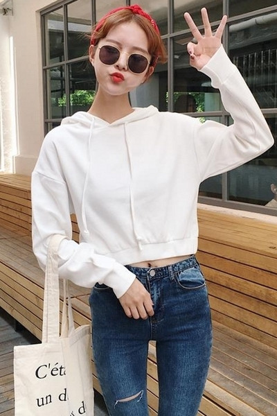 Σύντομη φανέλα κυρίες με κουκούλα freestyle