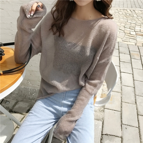 Λεπτό κυρίες πουλόβερ σε διάφορα χρώματα - ευρύ μοτίβο