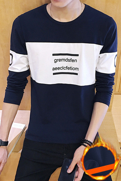 Σύγχρονη αθλητική-κομψή μπλούζα ανδρών