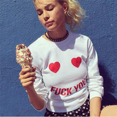 Περιστασιακή μπλούζα κυρίες με άσπρη γραφή