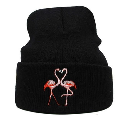 Καπέλο κυρίες μαύρο και γκρι με κέντημα