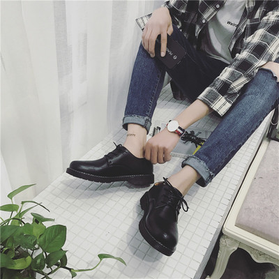 Ежедневни мъжки обувки от еко кожа с устойчива подметка