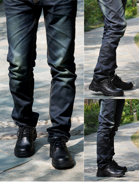 Casual ανδρικά παπούτσια - καπιτονέ και μη βαμμένα μοντέλα