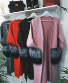 Μακρύ κομψά γυναικεία μανσέτες γιλέκα