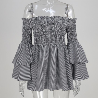 Κομψή κυρία φόρεμα με γυμνούς ώμους