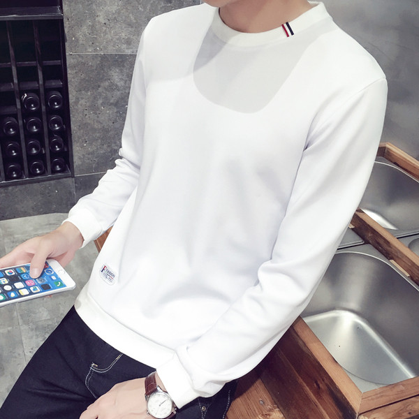 Μοντέρνα μπλούζα ανδρών με πεντάχρωμο O-κολάρο