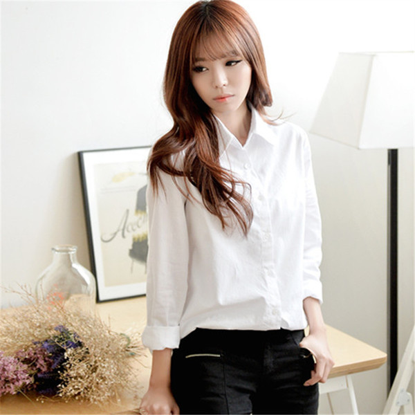 Стилна ежедневна риза в бял цвят