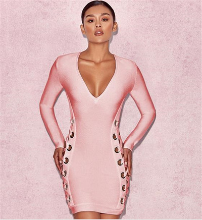 Κομψό φόρεμα γυναικείο σώμα με πλαϊνούς δεσμούς