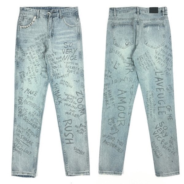 Αντρικά καθημερινά ελαφρά τζιν με βελονιά