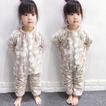 Детска зимна плюшена пижама в два цвята