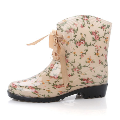 Casual γυναικείες αδιάβροχες μπότες από καουτσούκ