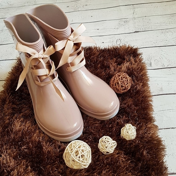 Casual γυναικείες αδιάβροχες μπότες από καουτσούκ