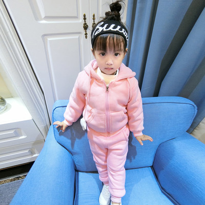 Παιδικό αθλητικό χειμερινό σετ από δύο κομμάτια με κορδέλα στο πίσω μέρος σε δύο χρώματα