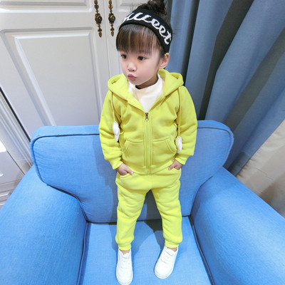 Παιδικό αθλητικό χειμερινό σετ από δύο κομμάτια με κορδέλα στο πίσω μέρος σε δύο χρώματα