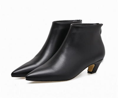 Δερμάτινες μπότες χαμηλού οικοπέδου